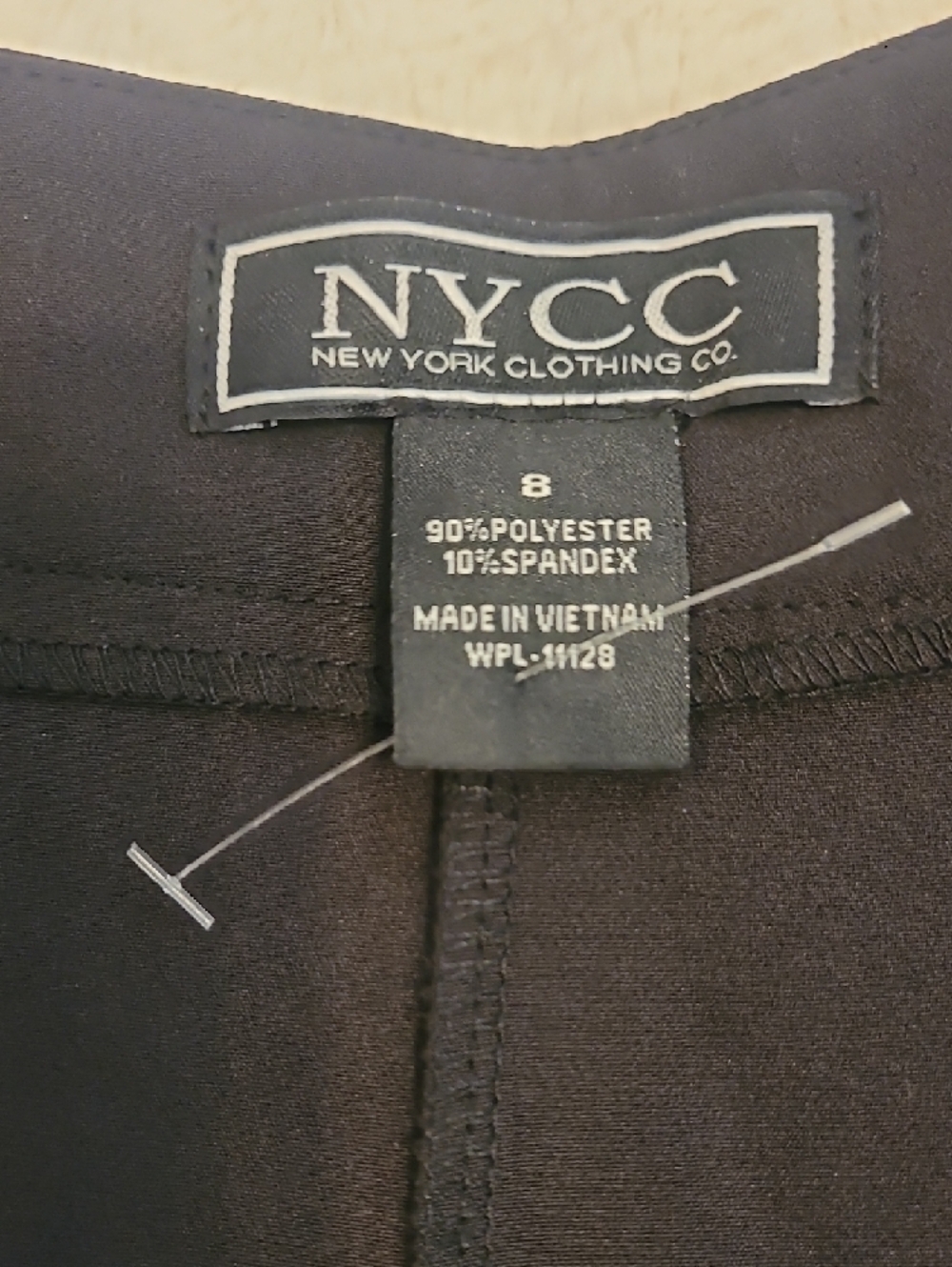NYC Black Wide-Leg Pleated Pants - Picture 2 of 9